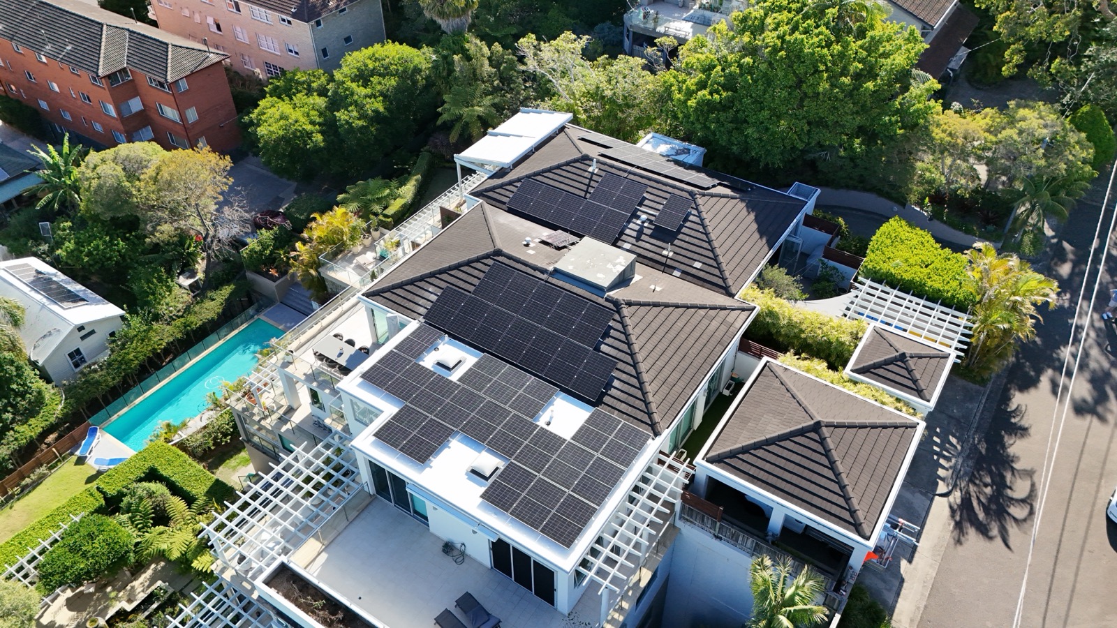 PV Installation — Commercial concrete and tile roof
